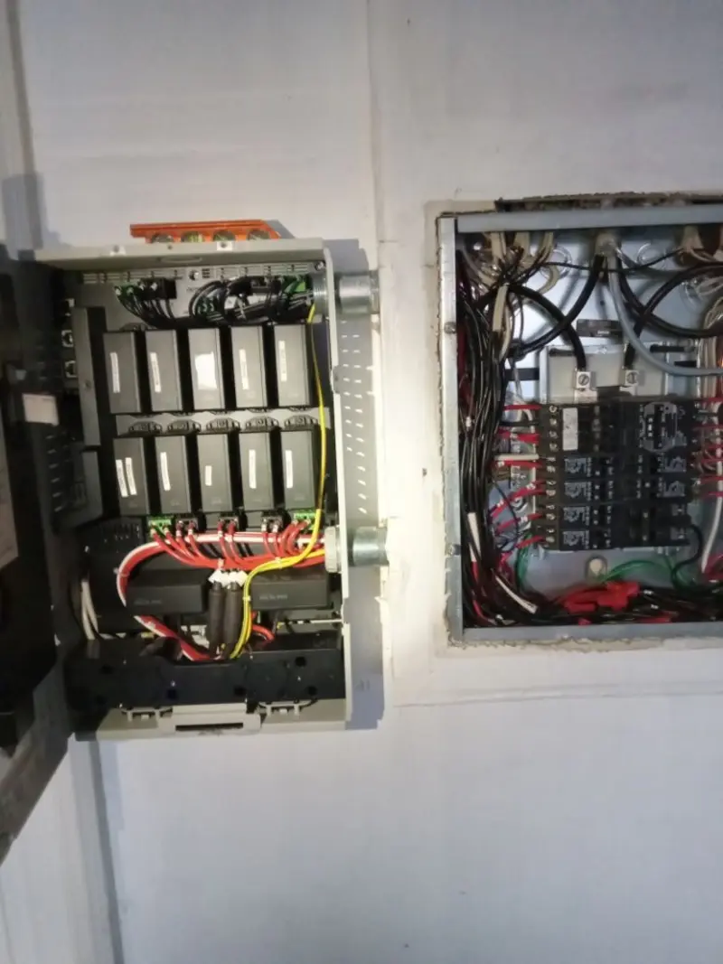 Electrical panel upgrade completed for Security Camera Wiring in Pleasanton